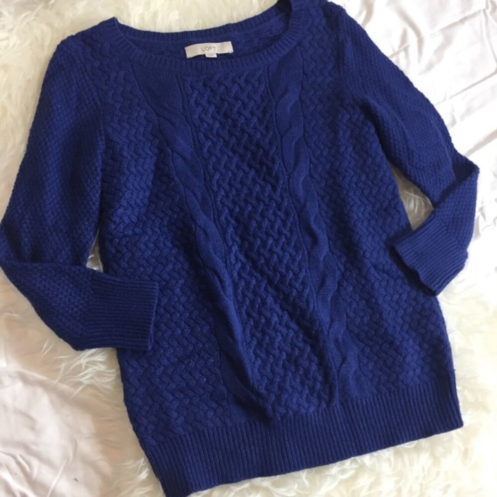 Cable knit sweater by Loft